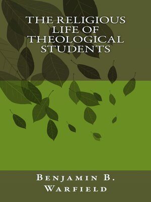 cover image of The Religious Life of Theological Students